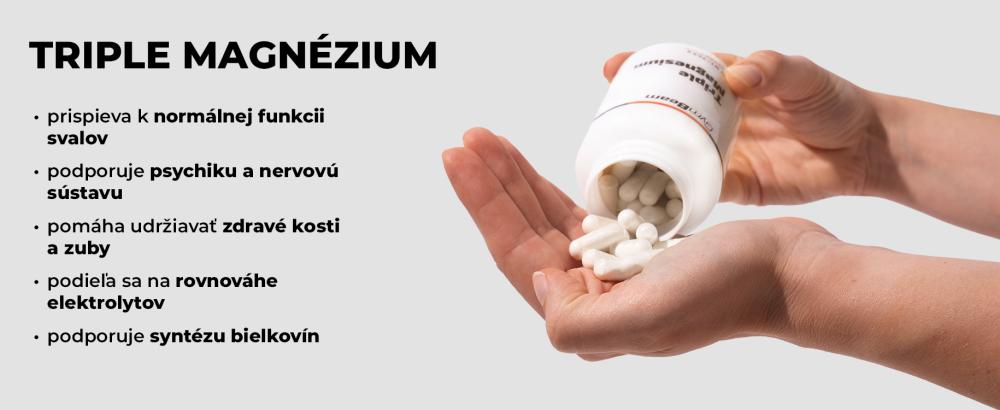 Účinky a benefity horčíka Triple Magnézium - GymBeam