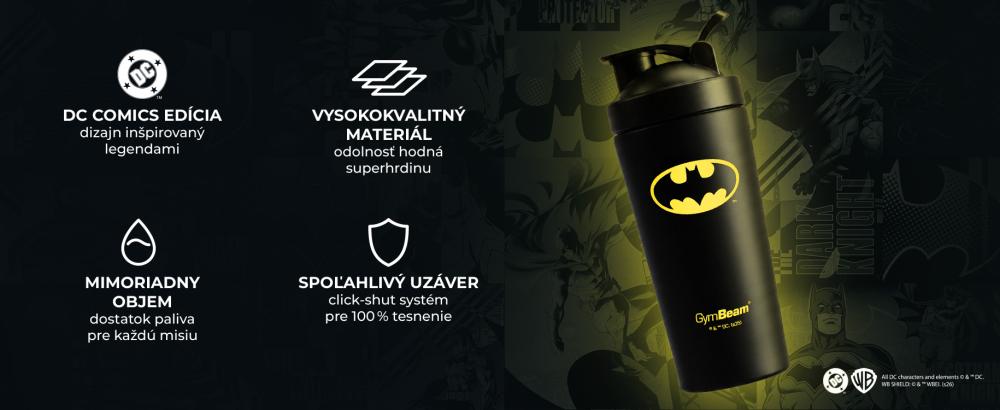 Vlastnosti Šejkru Steel Batman™ 750 ml - GymBeam
