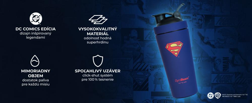 Vlastnosti Šejkru Steel Superman™ 750 ml - GymBeam
