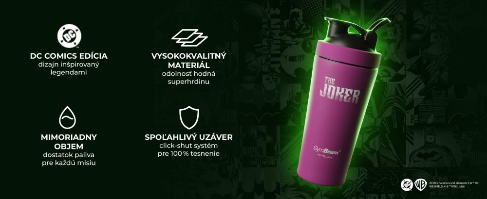 Vlastnosti Šejkera Steel The Joker™ 750 ml - GymBeam