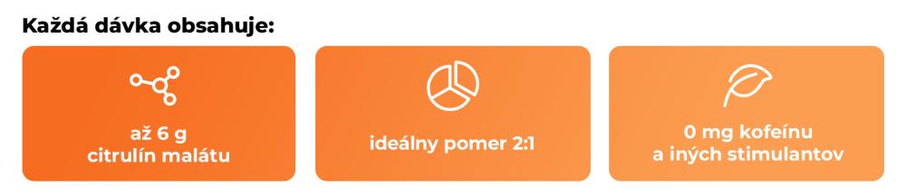 Čo obsahuje NO preworkout Citrulín Malát od GymBeam