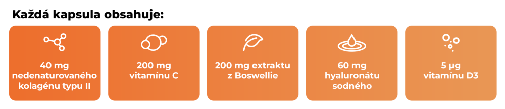 Kolagén typ II kĺbový komplex - GymBeam