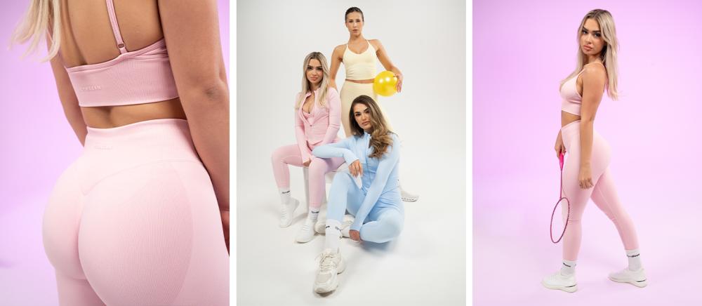 Dámske Legíny Luma Baby Pink - GymBeam