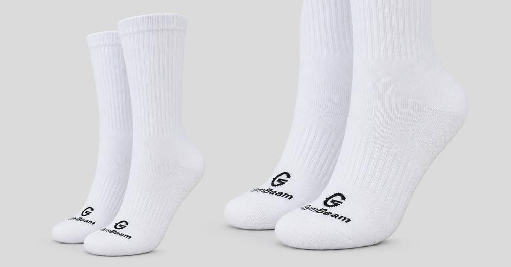 Funkčné ponožky Crew White - GymBeam