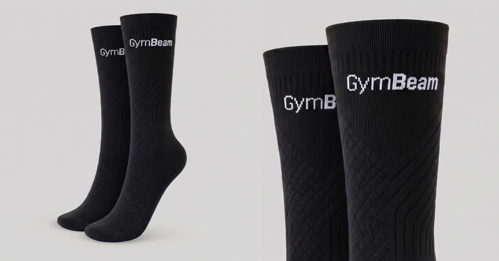 Bežecké ponožky Black - GymBeam