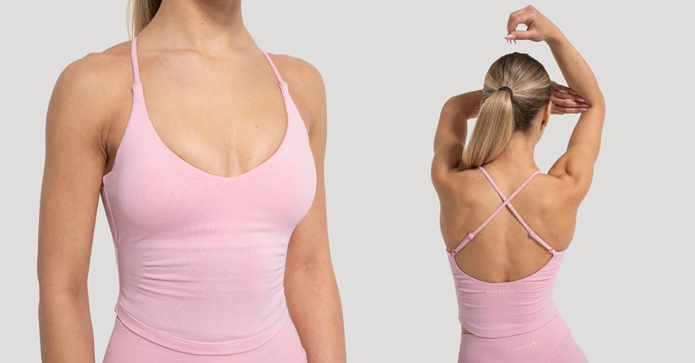 Dámske tielko Luma Baby Pink - GymBeam