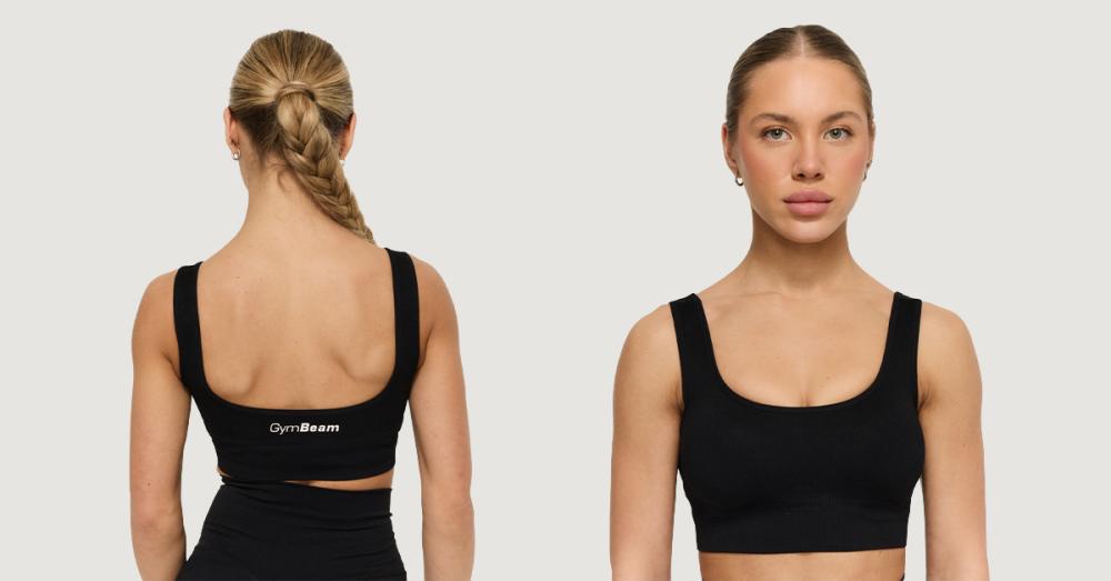 Podprsenka Bralette GymBabe Black Bra - GymBeam