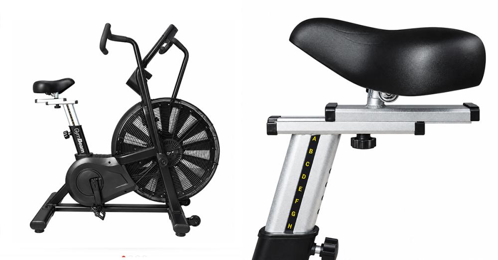 Air Bike GymBeam. Kardio trenažér kombinujúci vzduchový a magnetický odpor na precvičenie celého tela. Ponúka 8 tréningových režimov a pevnú oceľovú konštrukciu s nosnosťou 150 kg.