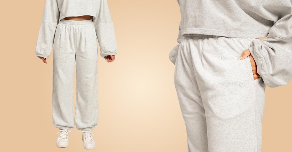 Dámske tepláky Bliss Grey - BeastPink