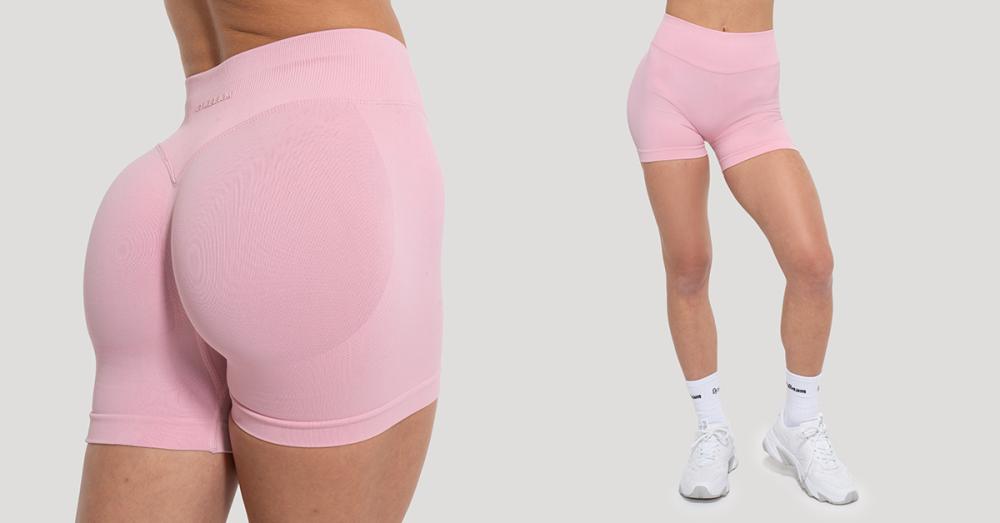 Dámske šortky Luma Baby Pink - GymBeam