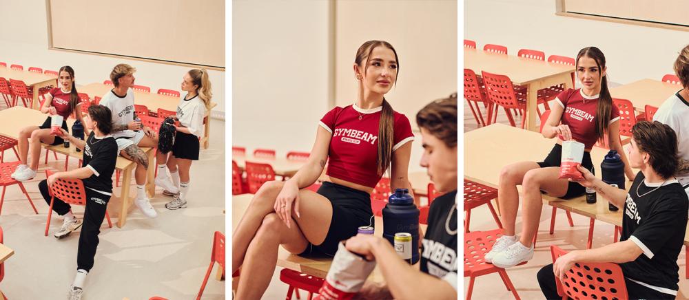 Dámske tričko Varsity Red - GymBeam