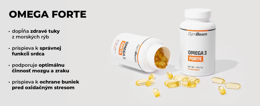 Účinky Omega 3 Forte - GymBeam