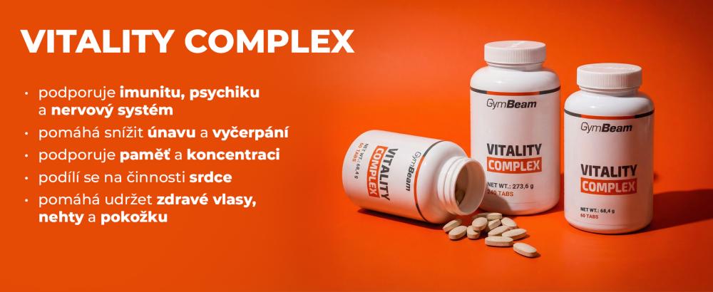 Účinky Vitality Complex - Gymbeam