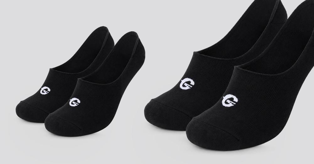 Ponožky No-show 2Pack Black - STRIX