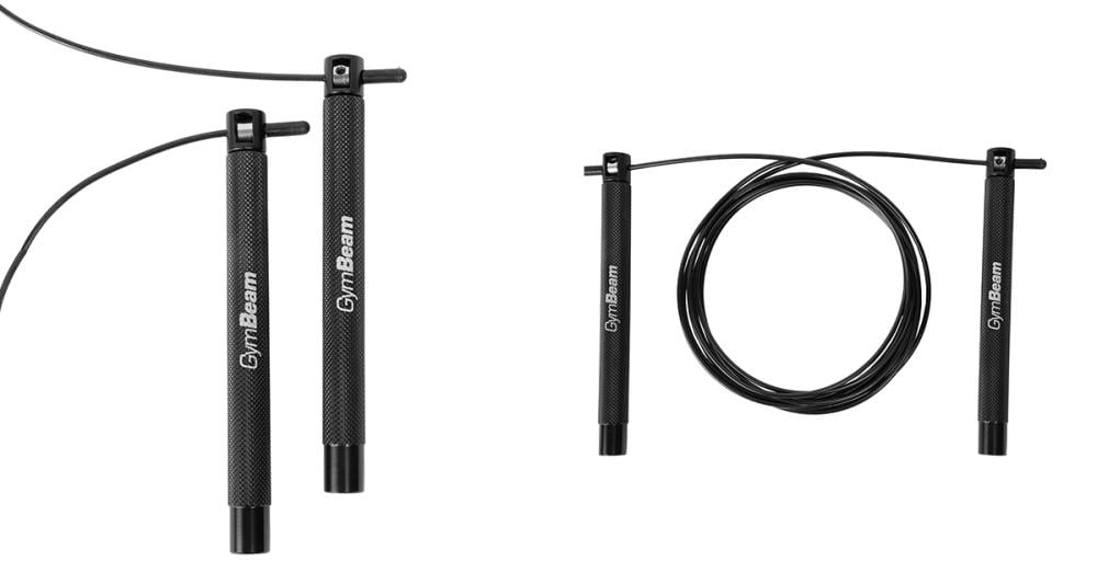 Švihadlo Speed Rope Black - GymBeam
