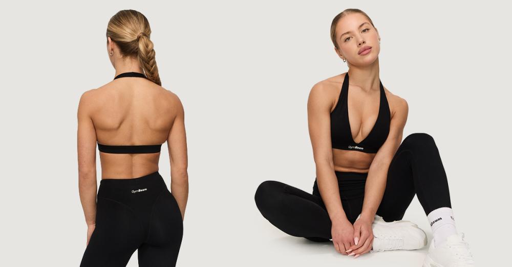 Športová podprsenka Halter Fierce Black - GymBeam