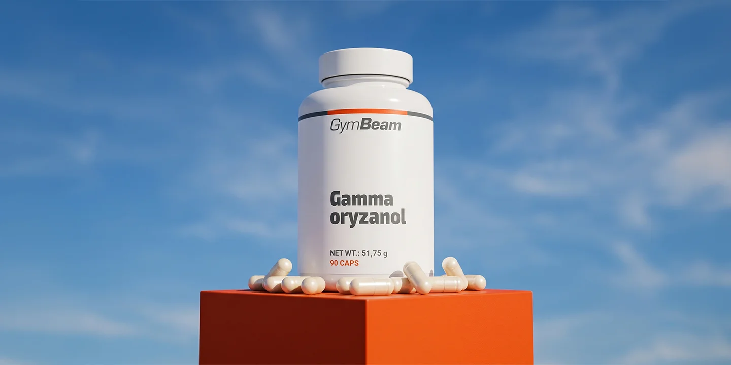 Gamma-Oryzanol von GymBeam. Reines Nahrungsergänzungsmittel mit nur einem Inhaltsstoff, akkreditiert auf Schwermetalle geprüft und vollständig ohne zugesetzte Füllstoffe, Gluten und Laktose.