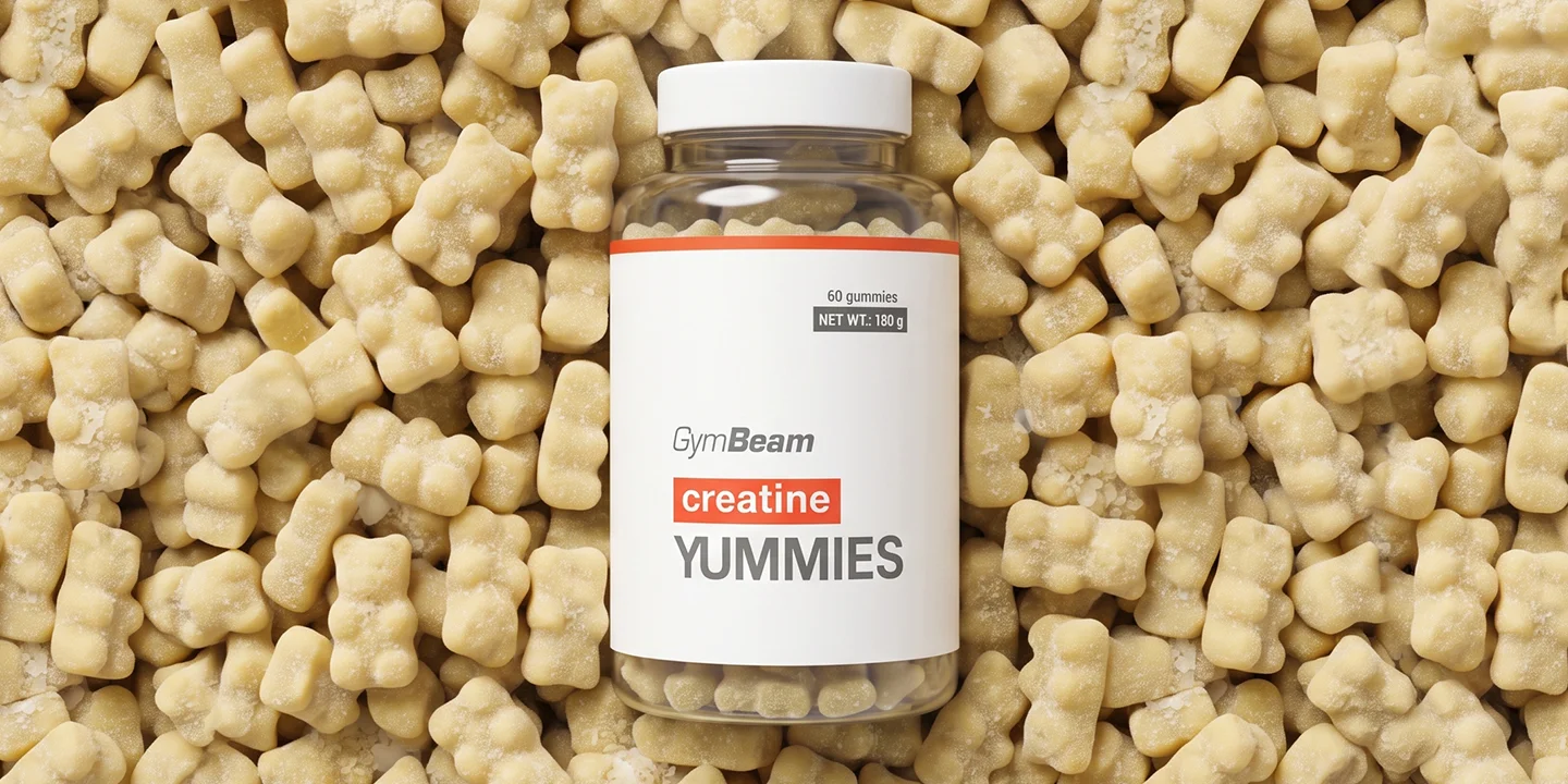 Balenie Creatine Yummies uprostred želé cukríkov