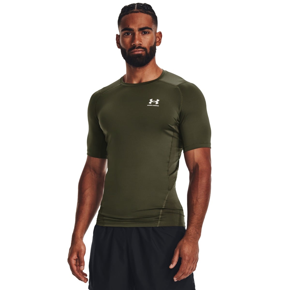 Kompresné tričko HG Armour Comp SS Green - Under Armour