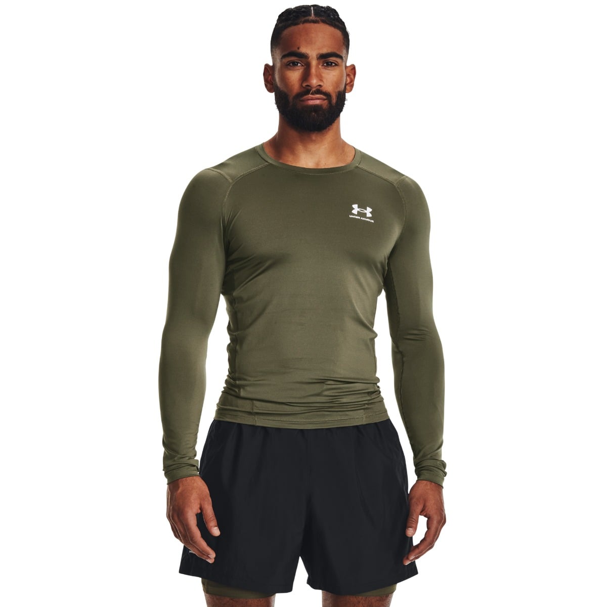 Kompresné tričko HG Armour Comp LS Green - Under Armour