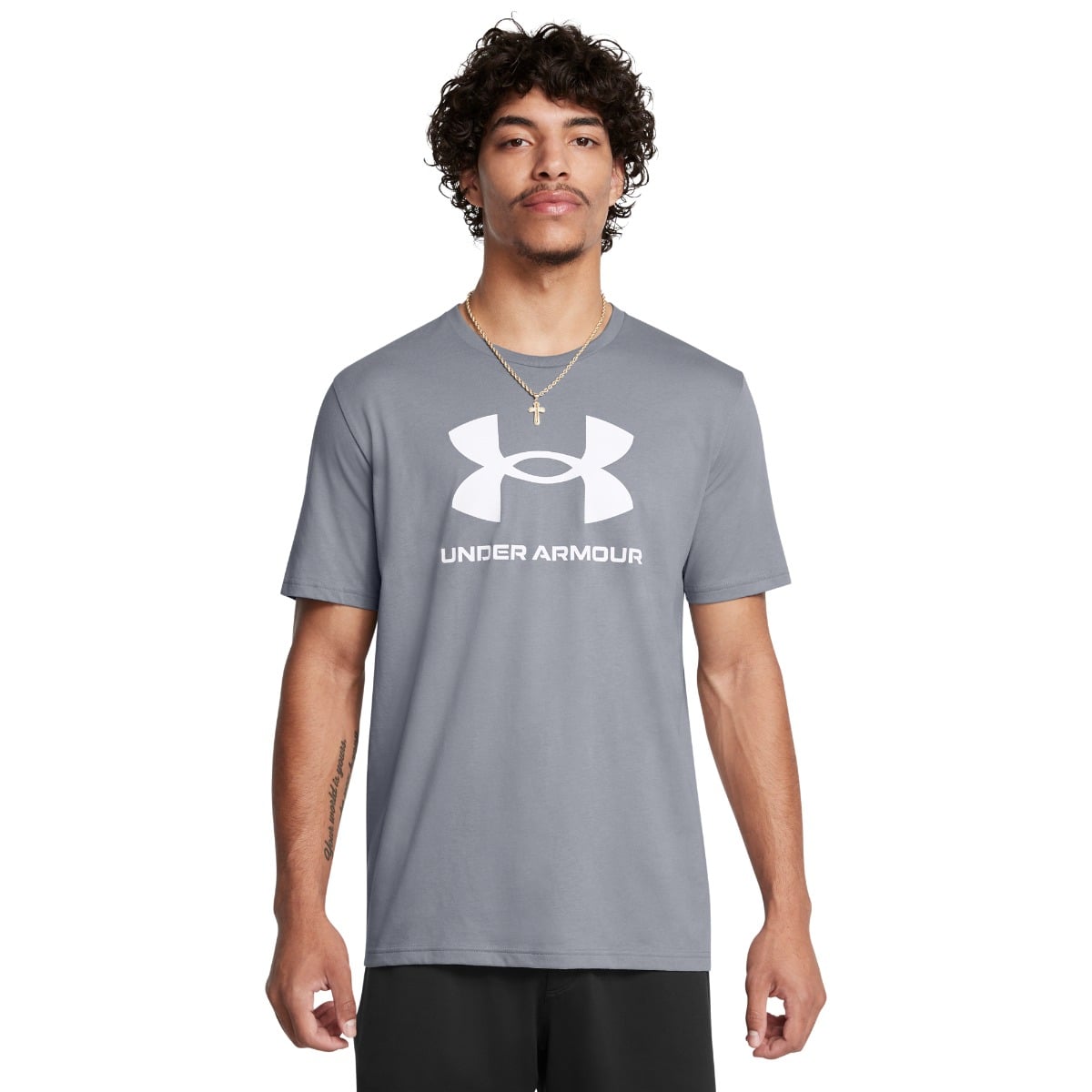 Tričko Sportstyle Logo Update SS Grey - Under Armour