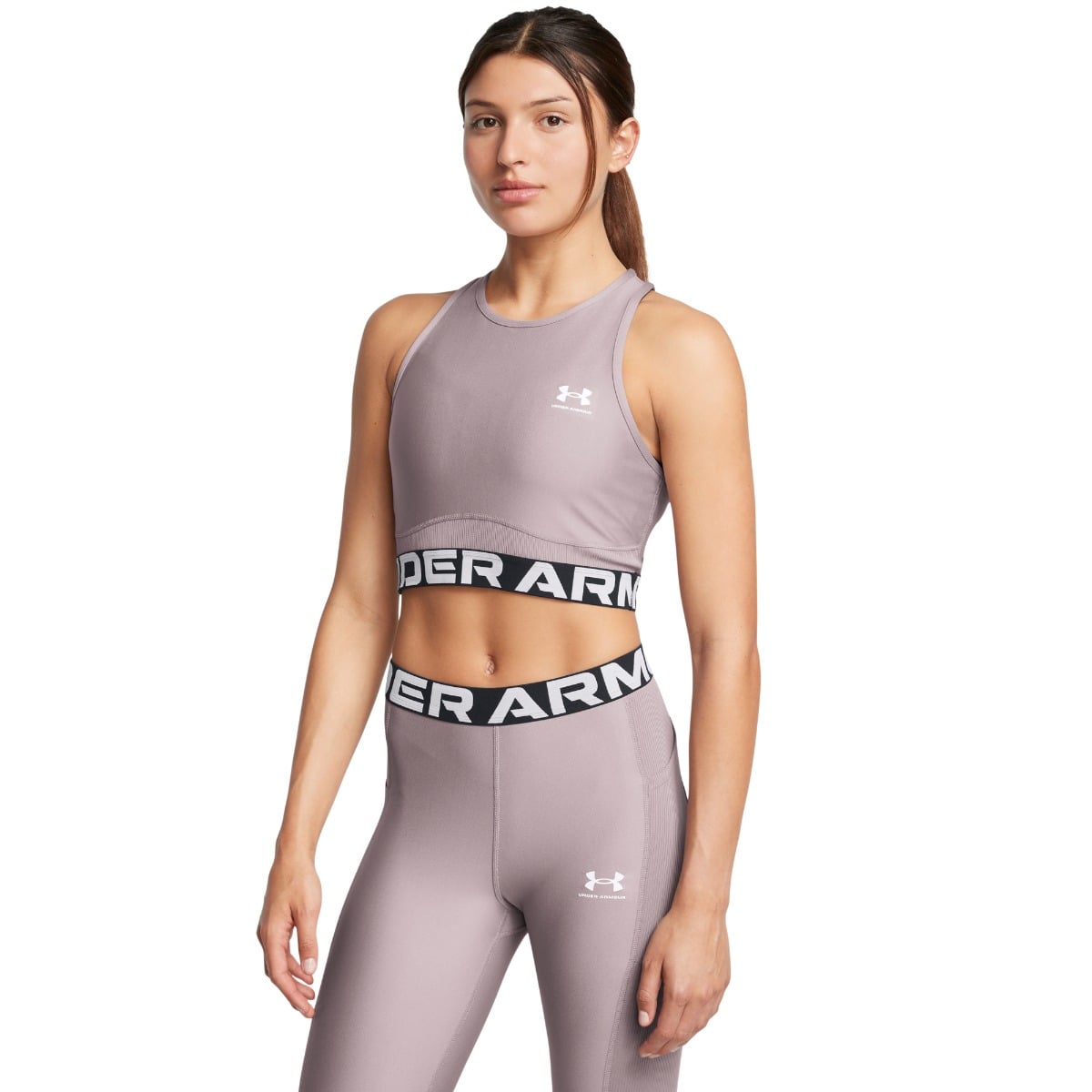 Dámsky top HeatGear Rib Tank Grey - Under Armour