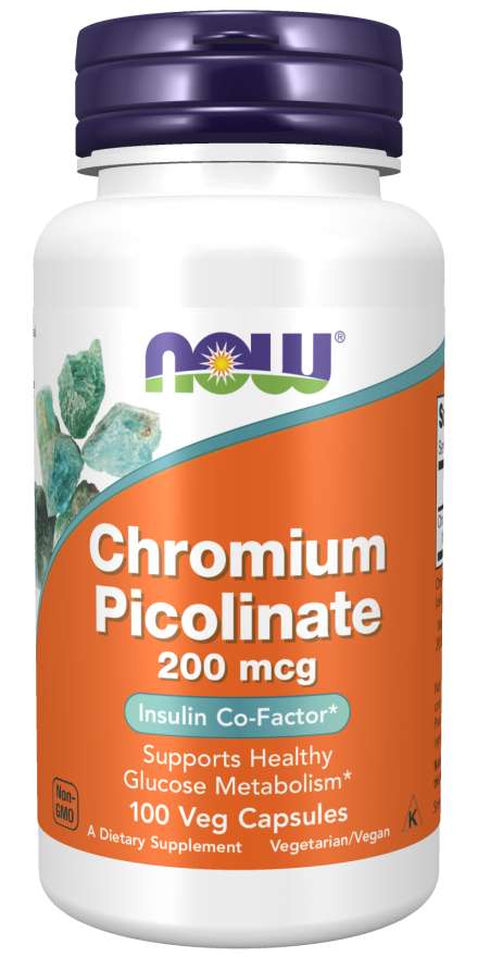 Pikolinát chrómu 200 mcg - NOW Foods