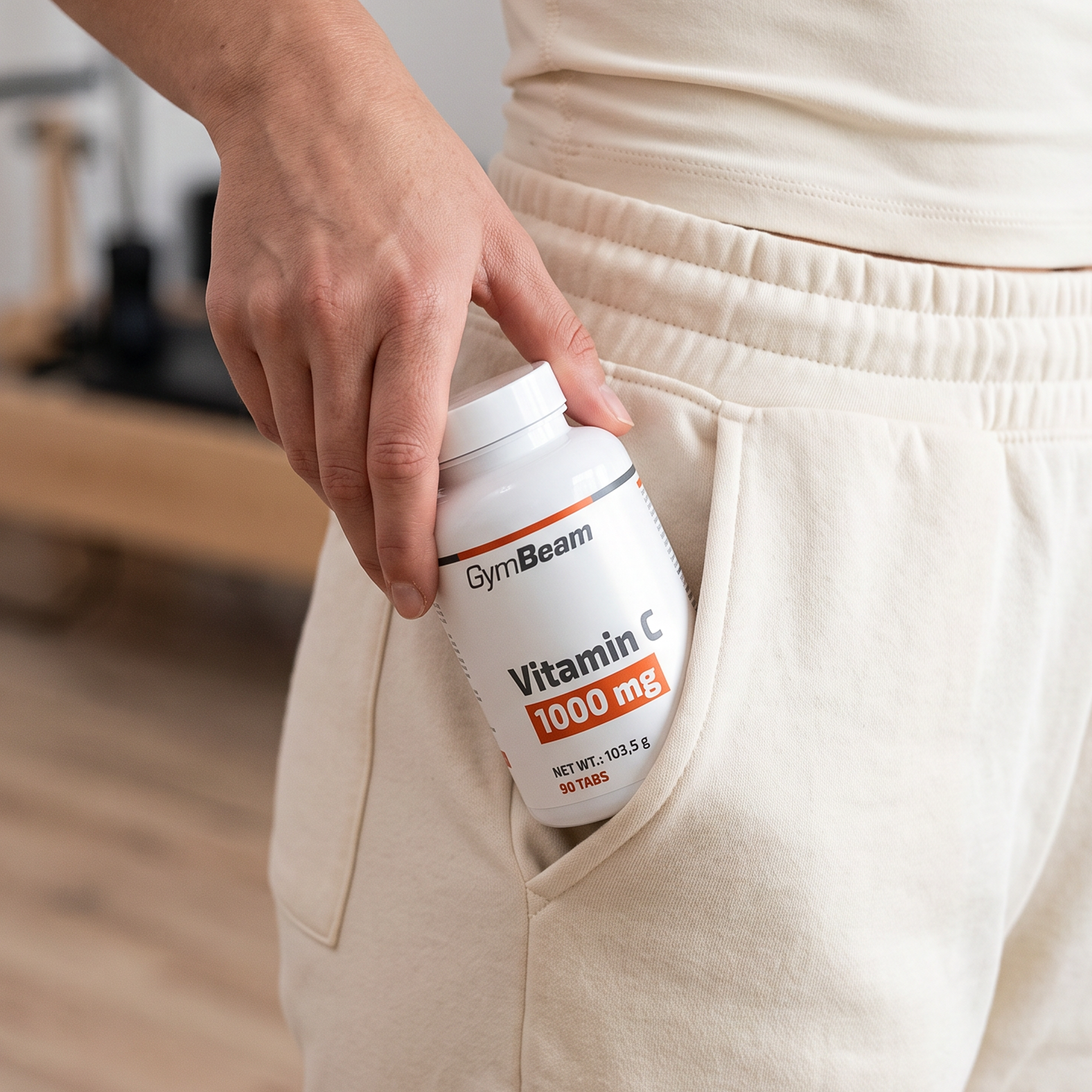 Vitamín C 1000 mg - GymBeam 90 tab.