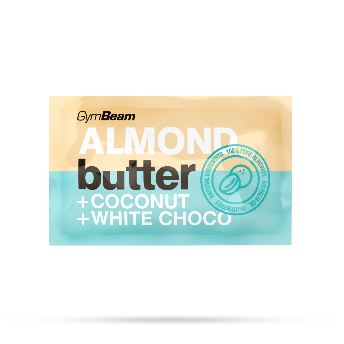 Vzorka Mandľové maslo s kokosom a bielou čokoládou - GymBeam 30 g
