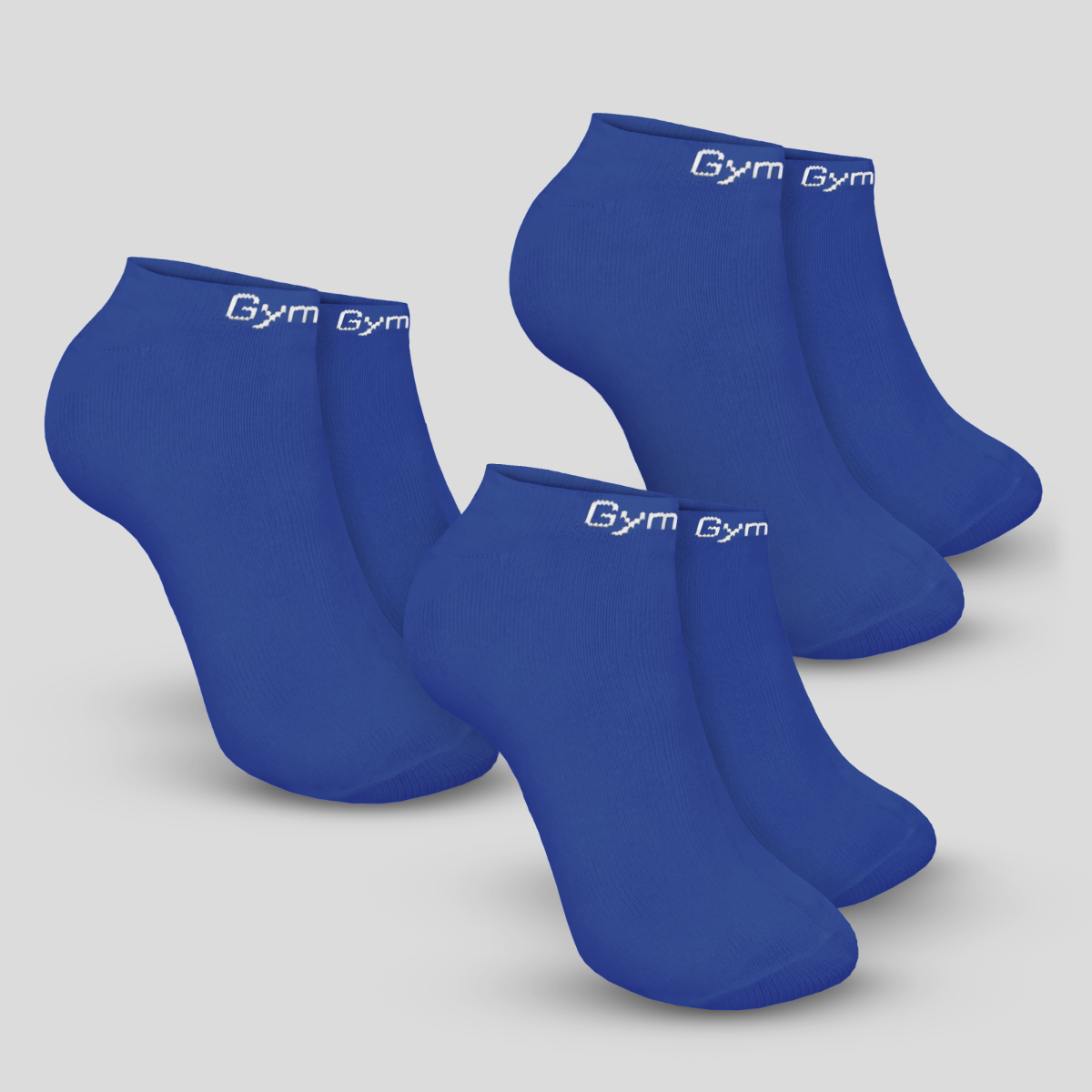 Ponožky Ankle Socks 3Pack Blue - GymBeam