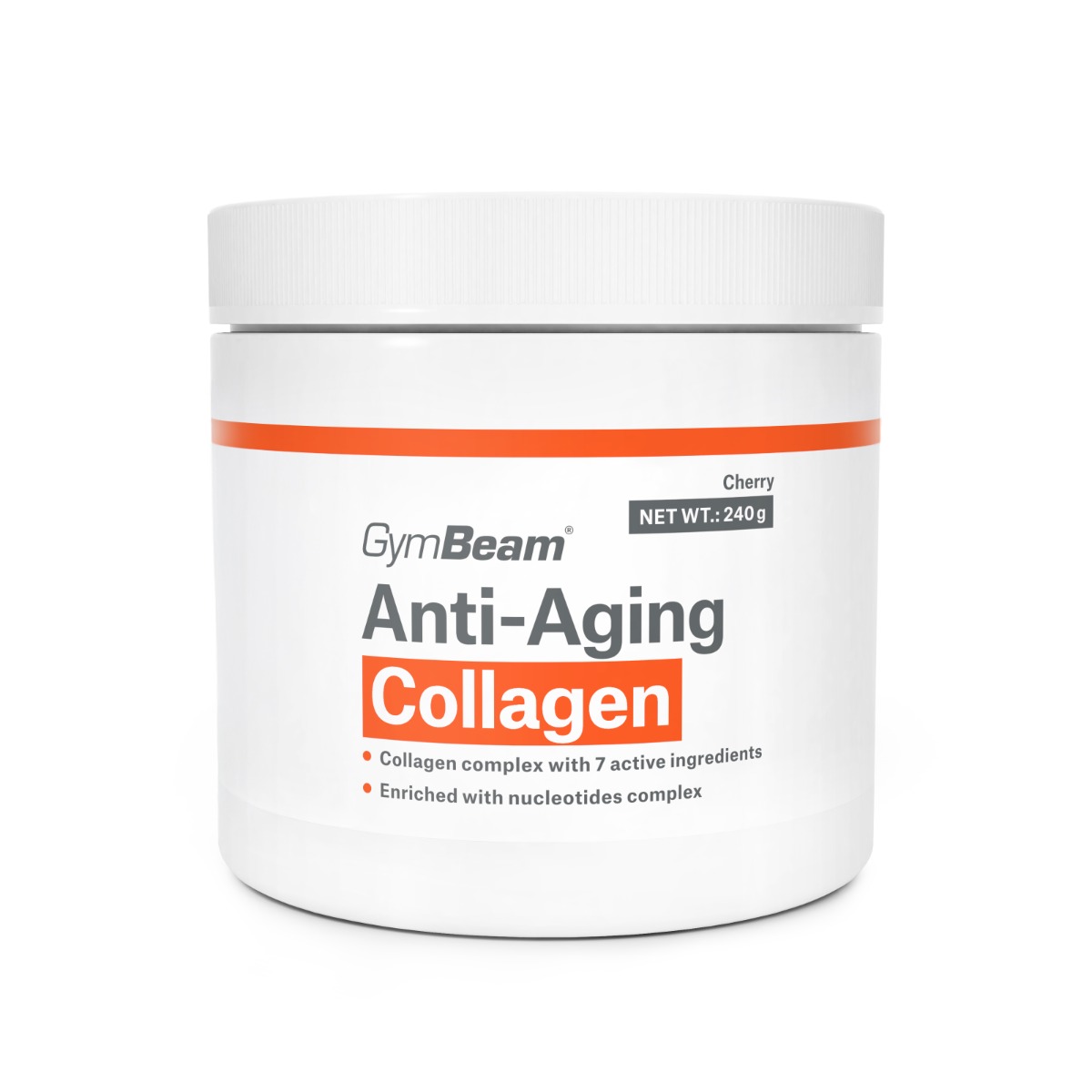 GymBeam Anti-Aging kolagén 240 g čerešňa