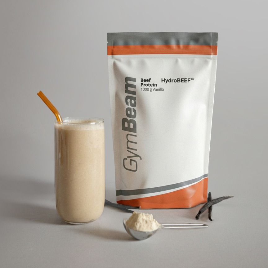 Hovädzí (Beef) Proteín Hydrobeef™ - GymBeam 1000 g - vanilka