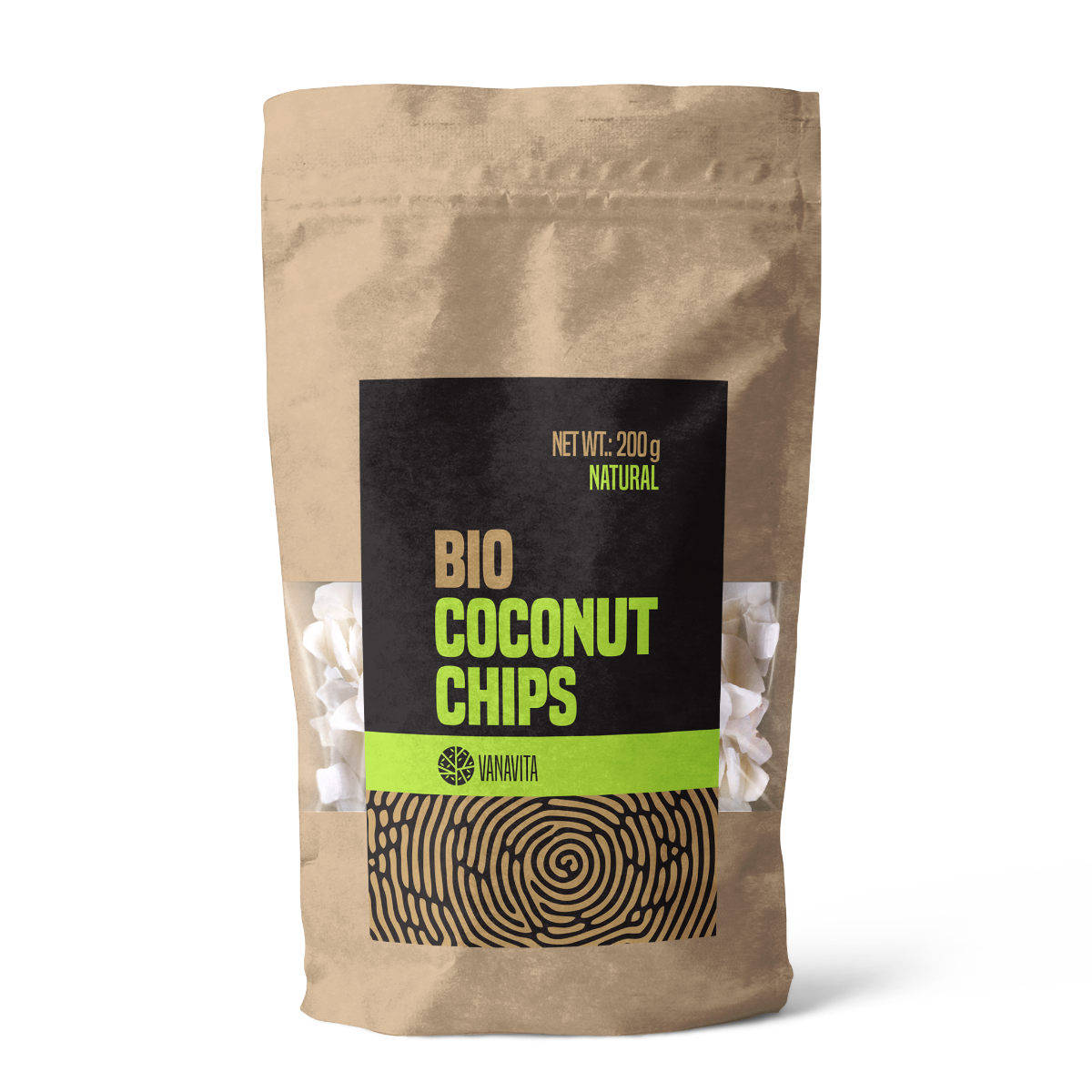 BIO Kokosové chipsy natural - VanaVita 200 g
