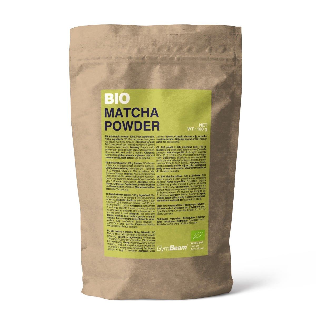 BIO Matcha prášok - GymBeam