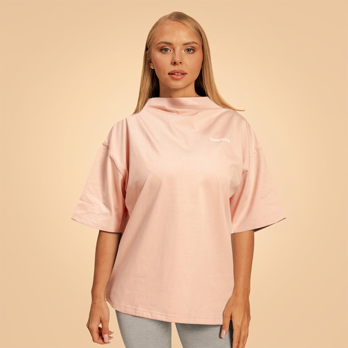 Dámske tričko Oversized Bliss Pink - BeastPink