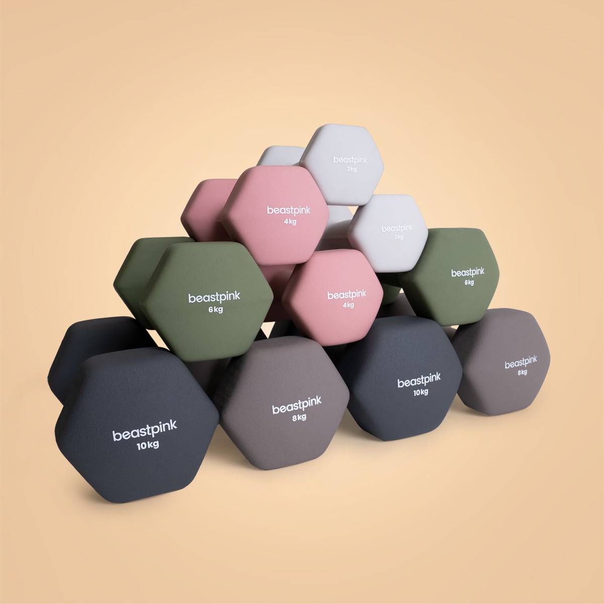 Neoprénová jednoručka Hex - BeastPink