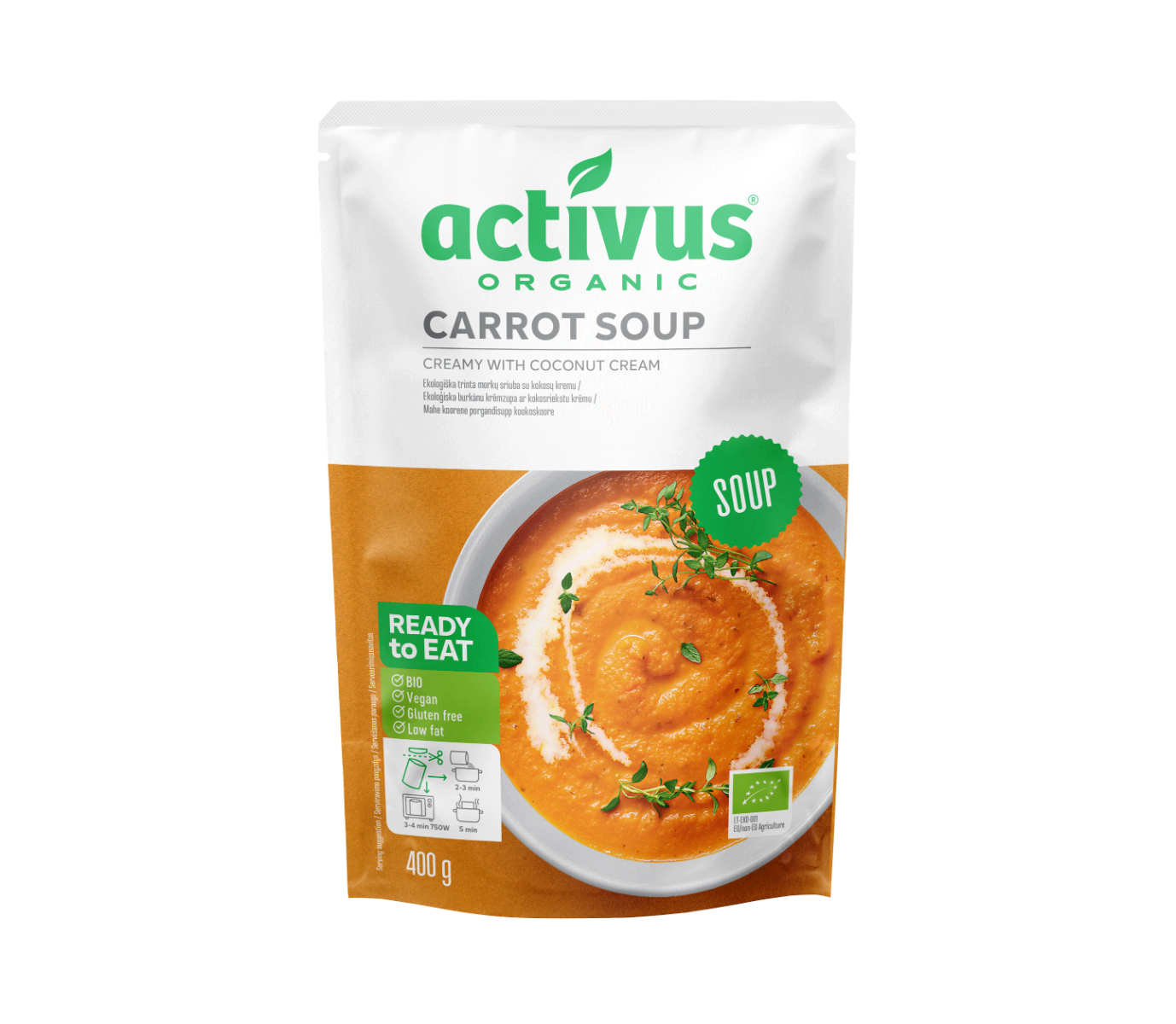 BIO Mrkvová krémová polievka - Activus