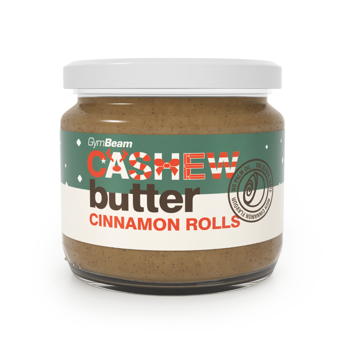 Kešu maslo - Cinnamon rolls - GymBeam 340 g
