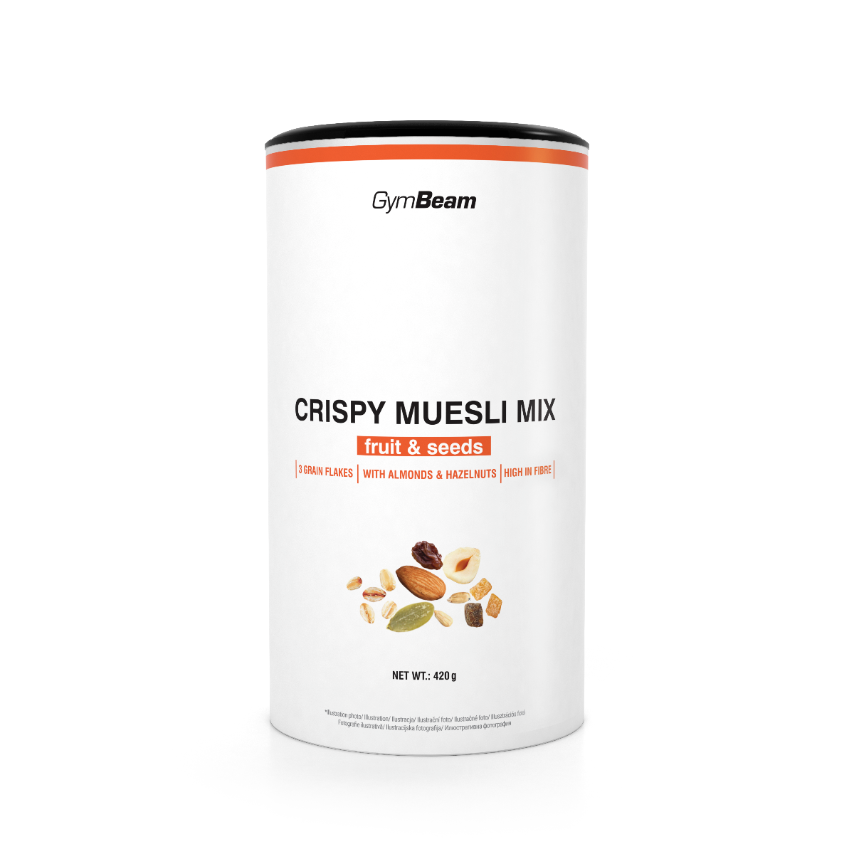 Crispy Muesli Mix - GymBeam čokoláda oriešky 420 g