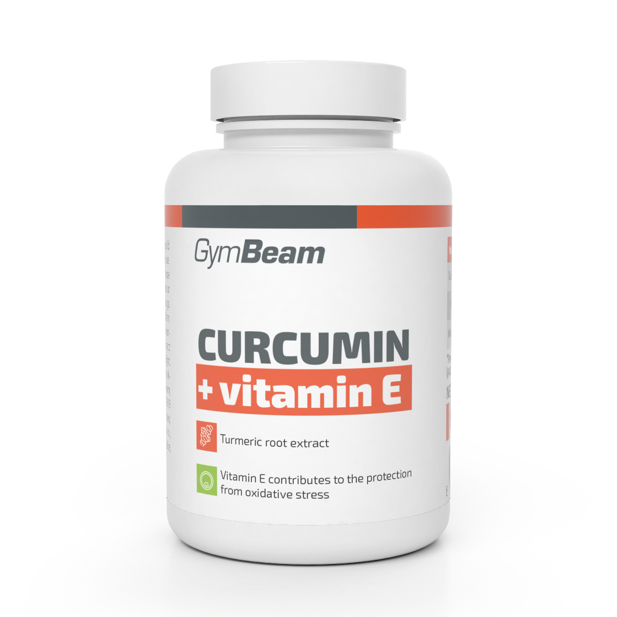 Kurkumín + Vitamín E - GymBeam violet 90 kaps.