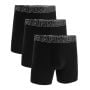 Pánske boxerky M Perf Cotton 6in 3pack Black - Under Armour XXL