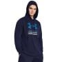 Mikina Rival Terry Graphic Hood Blue - Under Armour L