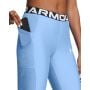 Dámske legíny HeatGear Rib Legging Blue - Under Armour XL