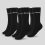 Ponožky 3/4 Socks 3Pack Black - GymBeam L