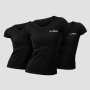 Dámske tričko Basic 3Pack Black - GymBeam XXL - 3pack