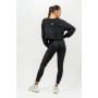 Crop mikina Gym Spirit Black - NEBBIA L