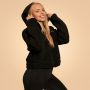 Dámska bunda Hoodie Bliss Black - BeastPink M