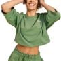 Dámske tričko Cropped Serenity Olivine - BeastPink M