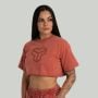 Dámske tričko CropTop Washed Terra - STRIX L