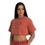 Dámske tričko CropTop Washed Terra - STRIX L